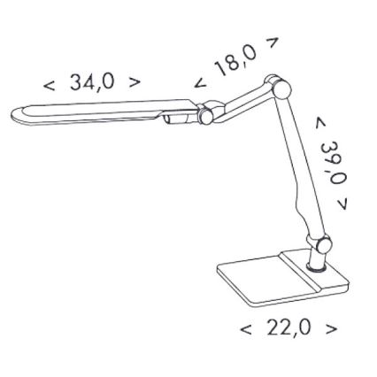 Hämardatav LED-laualamp MATRIX LED/10W/230V