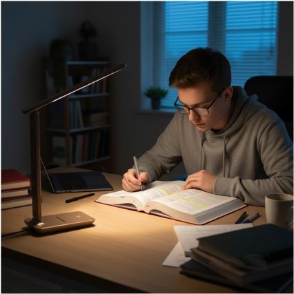 Hämardatav LED laualamp NOBLITE N LED/7W/230V 3000/4000/6500K pruun