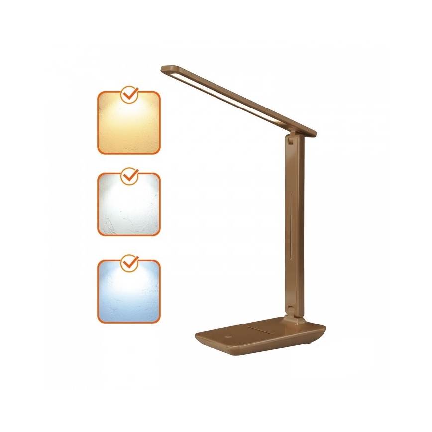 Hämardatav LED laualamp NOBLITE N LED/7W/230V 3000/4000/6500K pruun