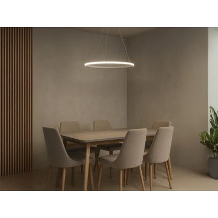 Hämardatav LED-rippvalgusti kaablil LED/32W/230V 3000-6500K, läbimõõt 60 cm + kaugjuhtimispult