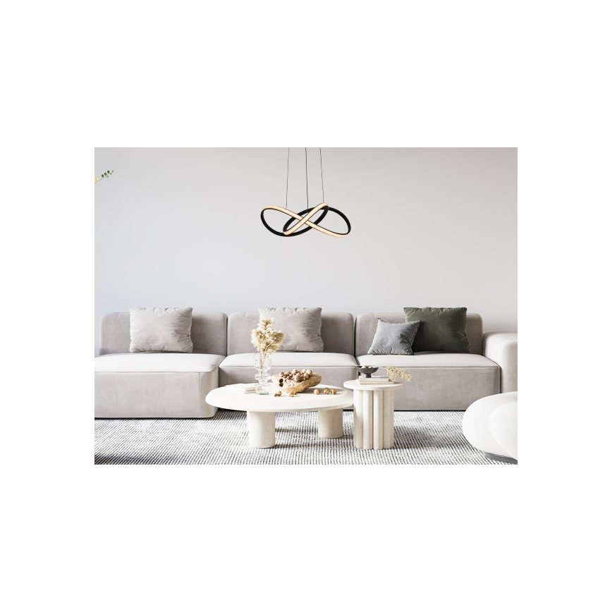 Hämardatav kaabliga riputatav LED-lühter LED/65W/230V 3000-6500K läbimõõt 49 cm + kaugjuhtimispult
