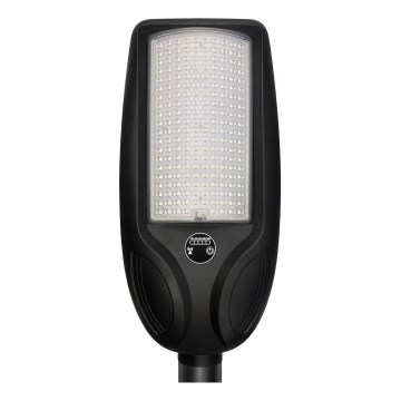 Hämardatav LED-päikese tänavavalgusti anduriga VENICE LED/200W/3,2V 12000 mAh IP65 must + kaugjuhtimispult