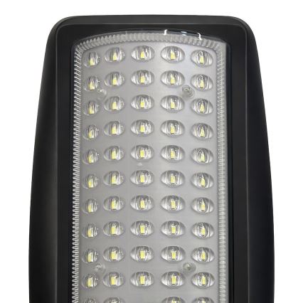 LED hämardatav päikesepaneeliga tänavavalgusti anduriga VENICE LED/50W/3,2V 4000 mAh IP65 must + kaugjuhtimispult