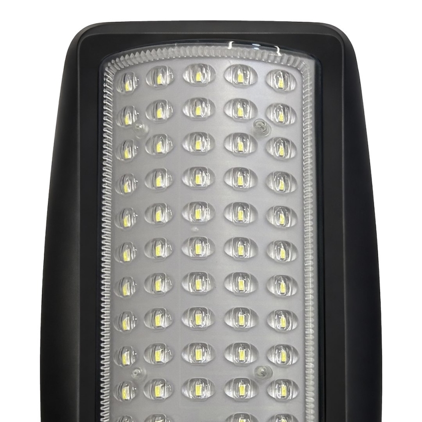 LED hämardatav päikesepaneeliga tänavavalgusti anduriga VENICE LED/50W/3,2V 4000 mAh IP65 must + kaugjuhtimispult