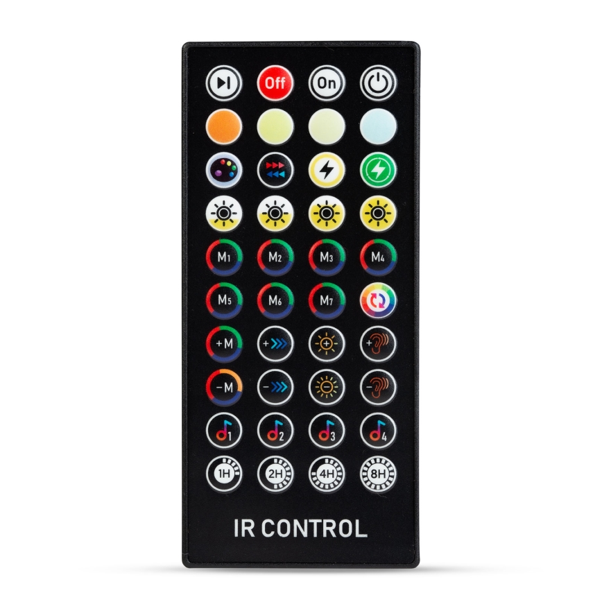 LED hämardatav päikesevalguskett 25xLED/1,5W/3,7/5V 2700-10000K 2200 mAh 15 m IP65 must + kaugjuhtimispult