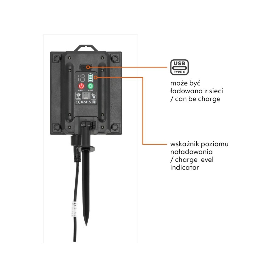 LED hämardatav päikesetoitel dekoratiivne valguskett STARLIGHT NEO 10xE27/3,7V 2700K IP54 1200 mAh 11,5m + kaugjuhtimispult