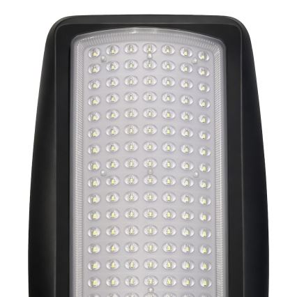 Hämardatav LED-päikesetänavavalgusti anduriga VENICE LED/100W/3,2V 6000 mAh IP65 must + kaugjuhtimispult