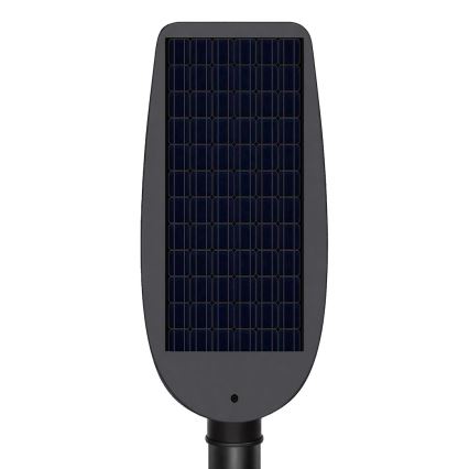 Hämardatav LED-päikesetänavavalgusti anduriga VENICE LED/100W/3,2V 6000 mAh IP65 must + kaugjuhtimispult