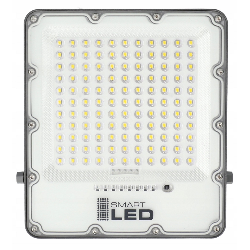 Hämardatav LED-reflektor päikesepaneeliga LED/150W/3,2V 5000K 15000 mAh IP65 must + kaugjuhtimispult