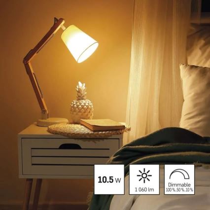 Hämardatav LED-pirn A60 E27/10,5W/230V 2700K