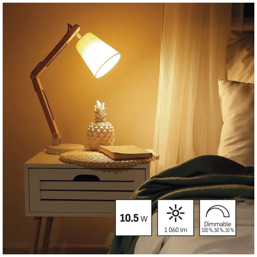 Hämardatav LED-pirn A60 E27/10,5W/230V 2700K