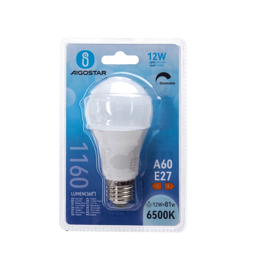 Hämardatav LED-pirn A60 E27/12W/230V 6500K - Aigostar