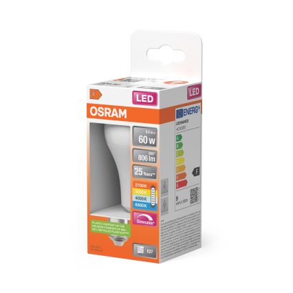 Hämardatav LED-pirn CLASSIC A60 E27/8,8W/230V 2700/3000/4000/6500K - Osram
