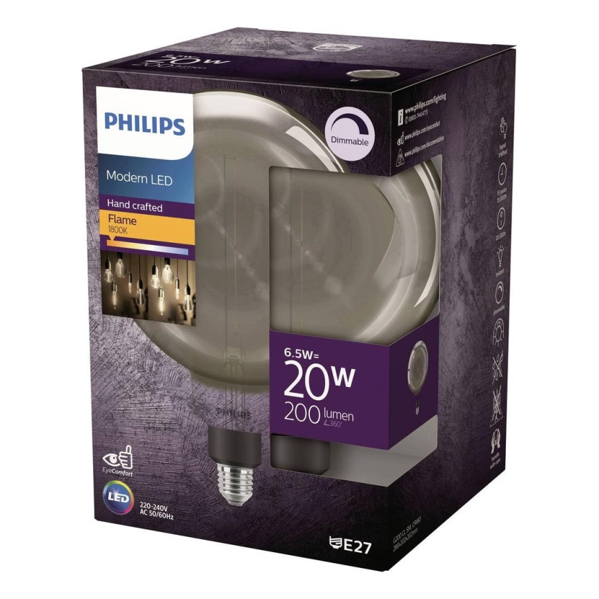Hämardatav LED-pirn FILAMENT G200 E27/6,5W/230V 1800K