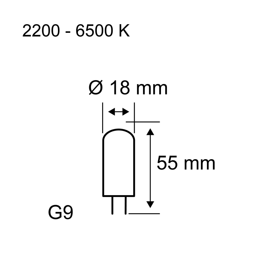 Hämardatav LED-pirn G9/4W/230V 2200-6500K - Paulmann 28820