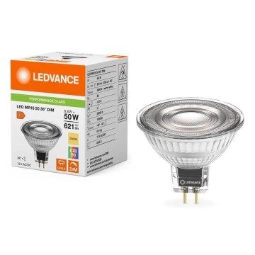 Hämardatav LED-pirn MR16 GU5,3/6,8W/12V 3000K 36° CRI 90 - Ledvance