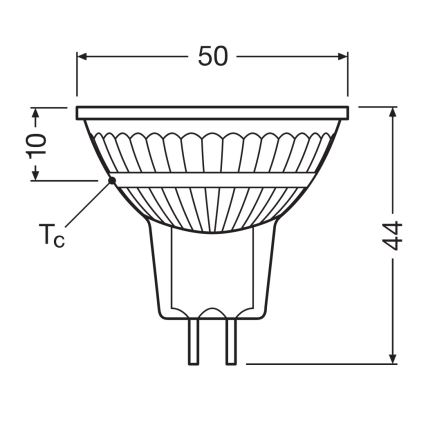 Hämardatav LED-pirn MR16 GU5,3/6,8W/12V 3000K 36° CRI 90 - Ledvance