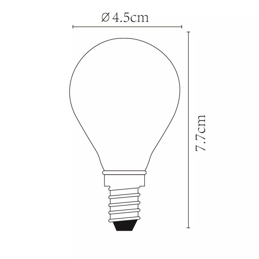 Hämardatav LED-pirn P45 E14/4W/230V - Lucide 49022/04/60