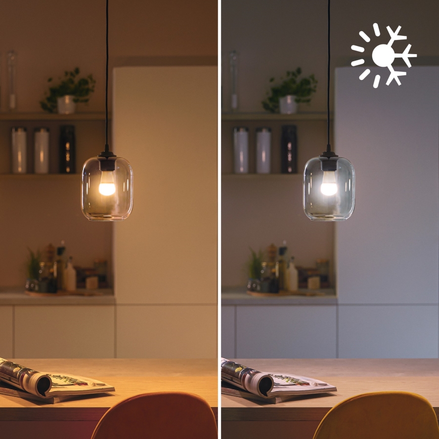 RGB-LED hämardatav pirn Philips SMART P45 E14/4,9W/230V 2200-6500K CRI 90