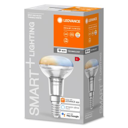 Hämardatav LED-reflektorpirn SMART+ R50 E14/3,3W/230V 2700-6500K Wi-Fi - Ledvance