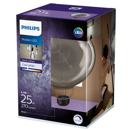 Hämardatav LED-pirn SMOKY VINTAGE Philips G200 E27/6,5W/230V 4000K