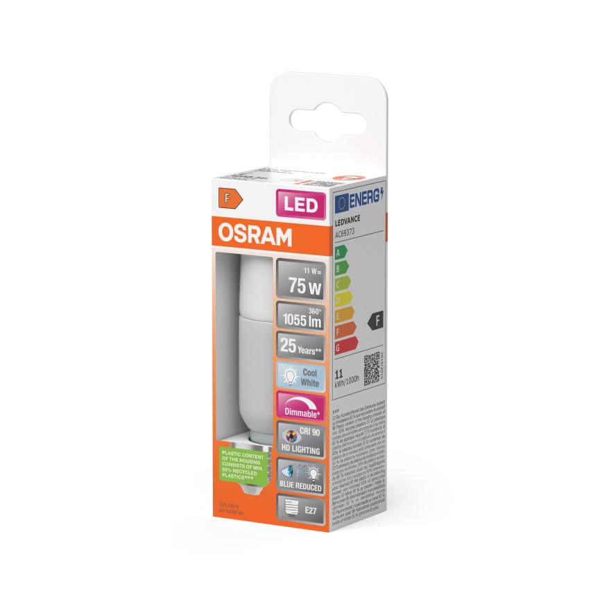 Hämardatav LED-pirn STICK E27/11W/230V 4000K CRI 90 - Osram