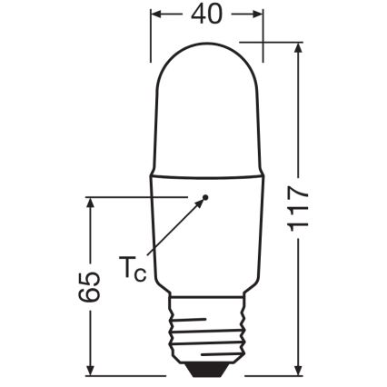 Hämardatav LED-pirn STICK E27/11W/230V 4000K CRI 90 - Osram