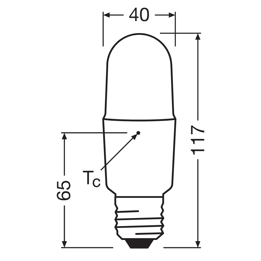 Hämardatav LED-pirn STICK E27/11W/230V 4000K CRI 90 - Osram