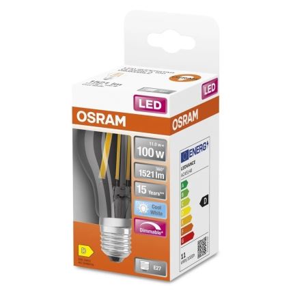 Hämardatav LED-pirn SUPERSTAR VINTAGE E27/11W/230V 4000K - Osram