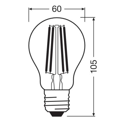 Hämardatav LED-pirn SUPERSTAR VINTAGE E27/11W/230V 4000K - Osram