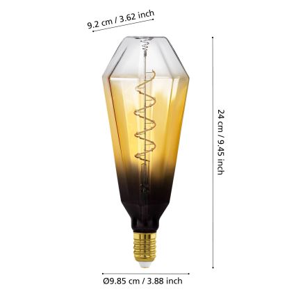 Hämardatav LED-pirn VINTAGE E27/4W/230V 1700K beež - Eglo 110236