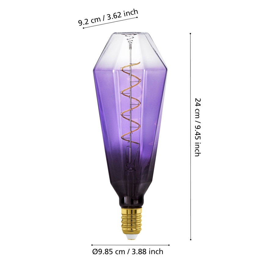 Hämardatav LED-pirn VINTAGE E27/4W/230V 1800K lilla - Eglo 110237