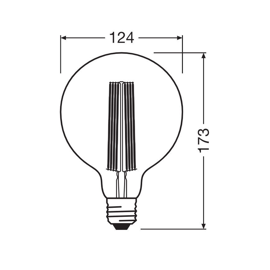 Hämardatav LED-pirn VINTAGE FILAMENT E27/5,8W/230V 2200K - Osram