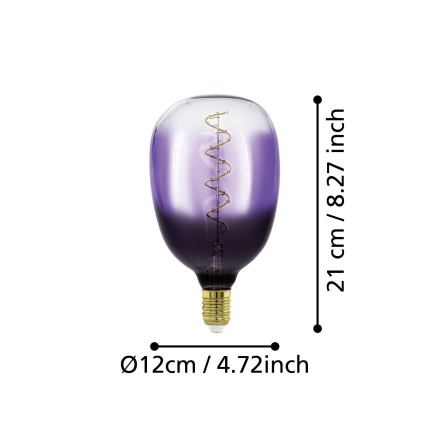 Hämardatav LED-pirn VINTAGE T120 E27/4W/230V 1800K lilla - Eglo 110226
