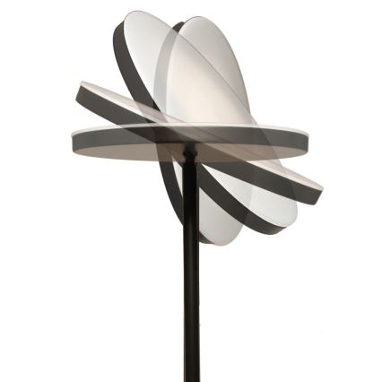 LED Hämardatav põrandalamp NORA LED/25W/230V 2200/3000/4000K + LED/5W 3000K must + kaugjuhtimispult