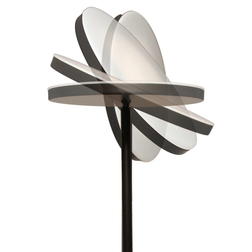 LED Hämardatav põrandalamp NORA LED/25W/230V 2200/3000/4000K + LED/5W 3000K must + kaugjuhtimispult