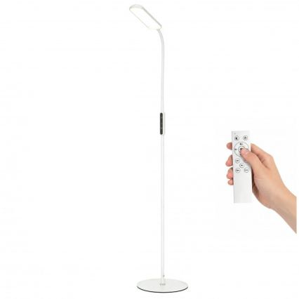 Hämardatav LED-põrandalamp TEILO LED/10W/230V 3000/4000/6500K, valge + kaugjuhtimispult