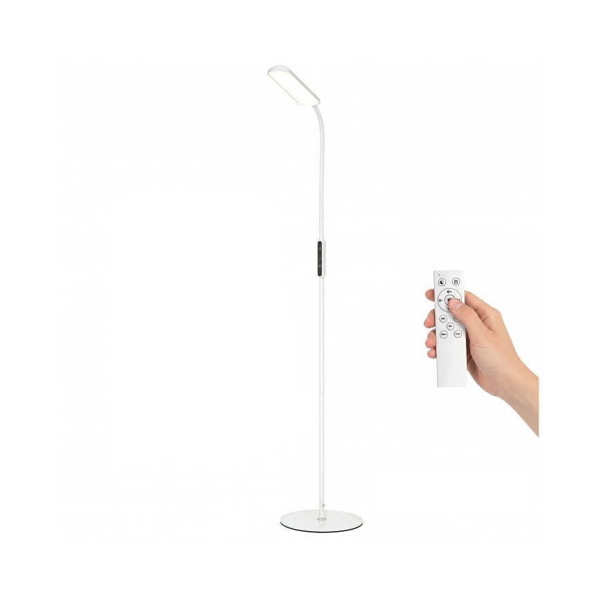 Hämardatav LED-põrandalamp TEILO LED/10W/230V 3000/4000/6500K, valge + kaugjuhtimispult