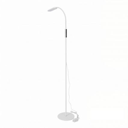 Hämardatav LED-põrandalamp TEILO LED/10W/230V 3000/4000/6500K, valge + kaugjuhtimispult