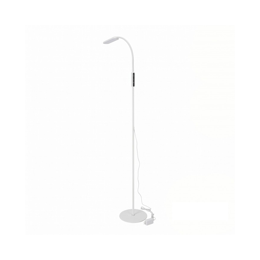 Hämardatav LED-põrandalamp TEILO LED/10W/230V 3000/4000/6500K, valge + kaugjuhtimispult