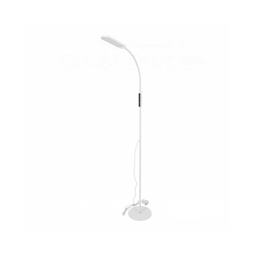 Hämardatav LED-põrandalamp TEILO LED/10W/230V 3000/4000/6500K, valge + kaugjuhtimispult