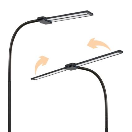Hämardatav LED-põrandalamp TEILO LED/14W/230V 3000/4000/6000K must