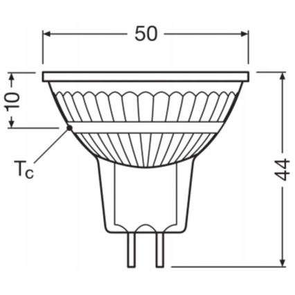 Hämardatav LED-reflektorpirn MR16 GU5,3/6,8W/12V 4000K 36° CRI 90 - Ledvance