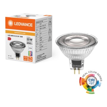 Hämardatav LED-reflektorlamp MR16 GU5,3/5,3W/12V 4000K 36° CRI 97 - Ledvance