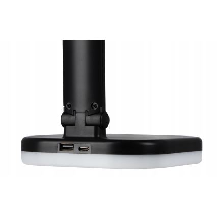 Hämardatav LED RGBW laualamp traadita laadimisega LED/7W/5V USB must