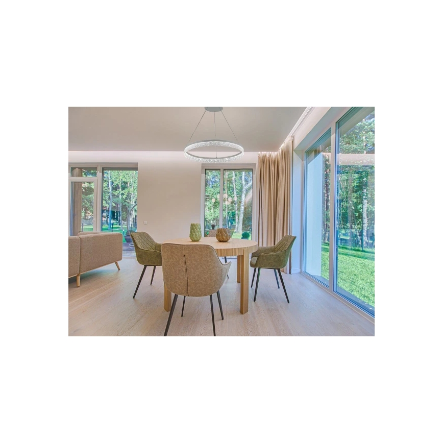 LED-hämardatav ripatslühter kaablil ALIANZ LED/45W/230V 3000-6000K läbimõõt 60 cm + kaugjuhtimispult