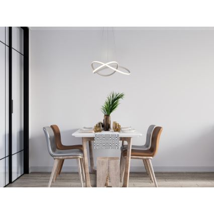 LED hämardatav rippvalgusti kaablil LED/85W/230V 3000-6500K läbimõõt 60 cm + kaugjuhtimispult