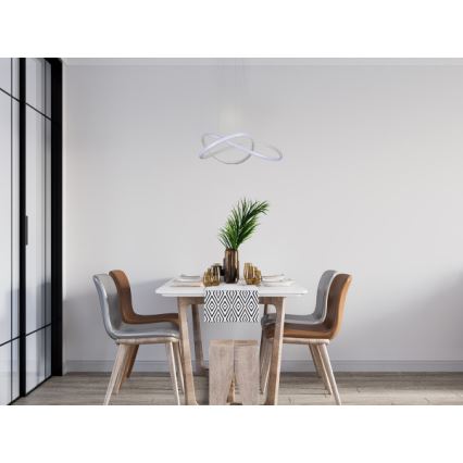 LED hämardatav rippvalgusti kaablil LED/85W/230V 3000-6500K läbimõõt 60 cm + kaugjuhtimispult