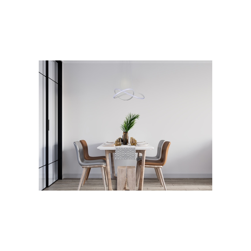 LED hämardatav rippvalgusti kaablil LED/85W/230V 3000-6500K läbimõõt 60 cm + kaugjuhtimispult