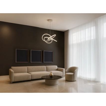 Hämardatav LED-ripplühter kaablil LED/95W/230V 3000-6500K läbimõõt 57 cm + kaugjuhtimispult